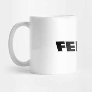 Fendt Tractor Logo Text Black Mug